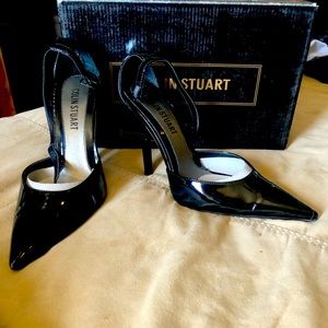 Colin Stuart black shiny heels.